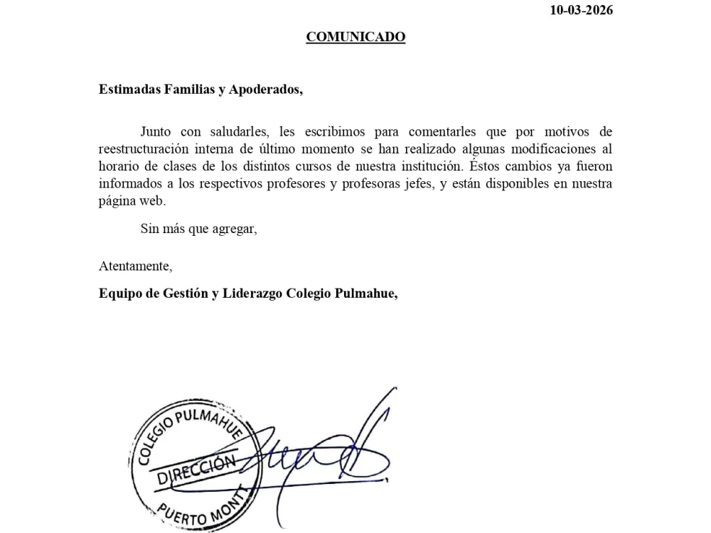Comunicado 10-03-2026 (Horarios Cursos)
