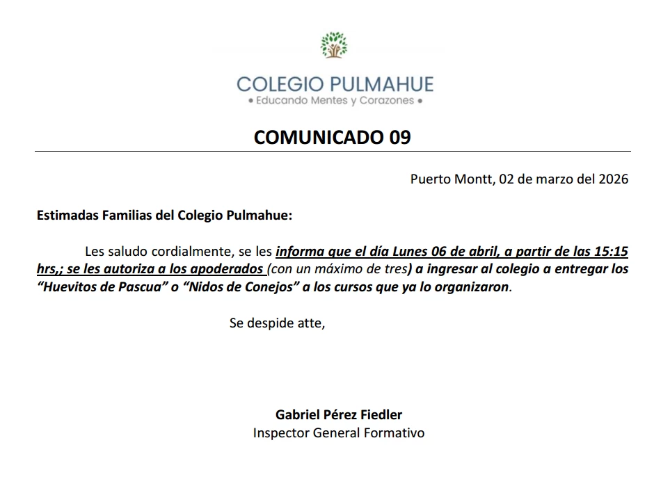 Comunicado Oficial 09, 02-04-2026