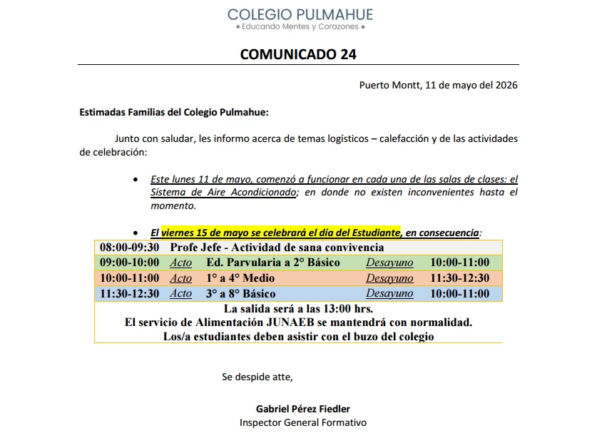 Comunicado Oficial 24, 11-05-2026