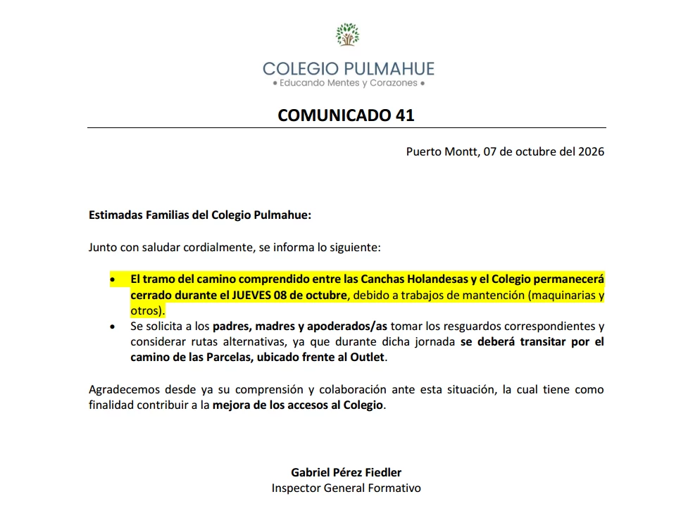 Comunicado Oficial 41 07-10-2026